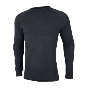 MerinoFusion Duo 300 Crew Neck Top Black