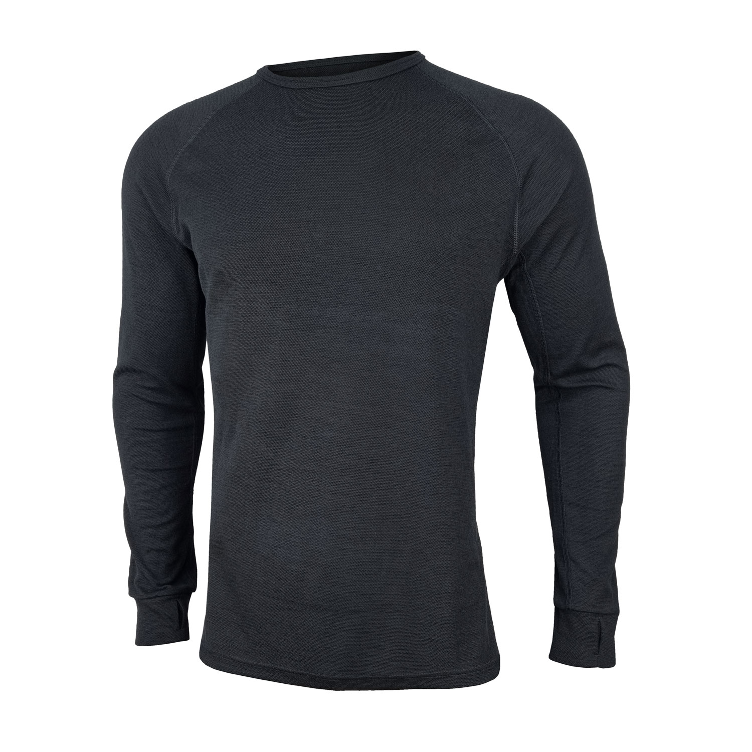 MerinoFusion Duo 300 Crew Neck Top Black